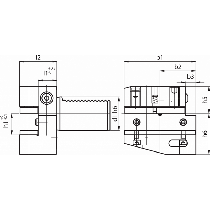 Резцедержатель RADIALE FORMA B1-60X32X60