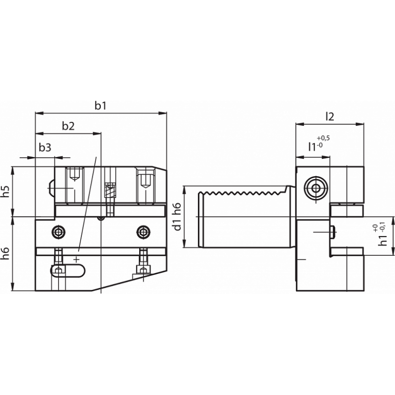 Резцедержатель RADIALE FORMA B2-80X40X75 Резцедержатель RADIALE FORMA B2-80X40X75