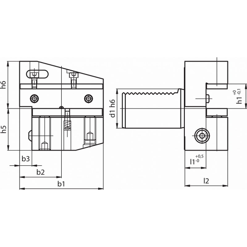 Резцедержатель RADIALE FORMA B4-20X16X30