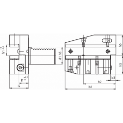 Резцедержатель RADIALE LUNGO B7-16X12X24