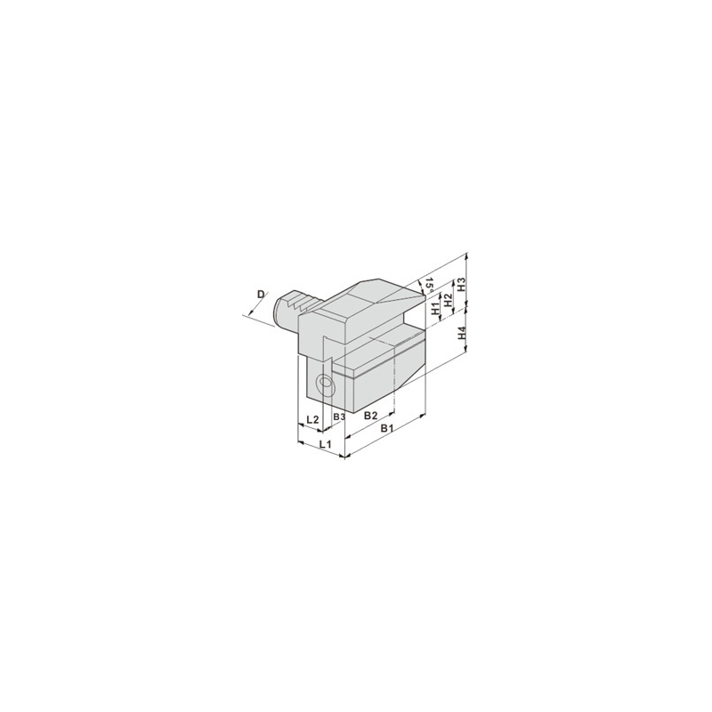 Резцедержатель B8-20x16 Резцедержатель B8-20x16