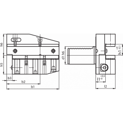 Резцедержатель RADIALE LUNGO B8-60X32X60
