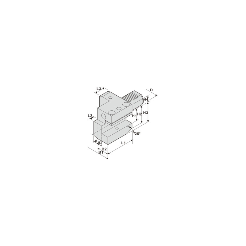 Резцедержатель C1-50x32 Резцедержатель C1-50x32