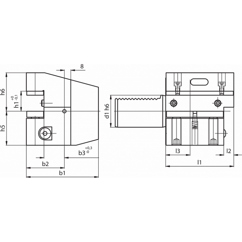 Резцедержатель ASSIALE FORMA C4-80X40X160