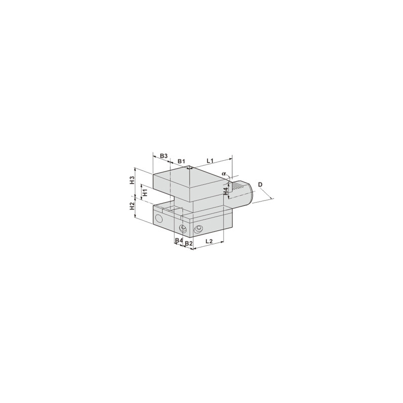 Резцедержатель D2-40x25 Резцедержатель D2-40x25