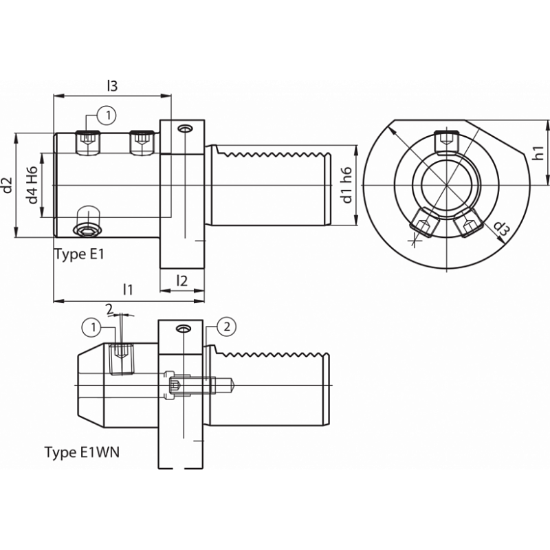 Держатель сверл PORTABARENO FORMA E1-50X32 Держатель сверл PORTABARENO FORMA E1-50X32