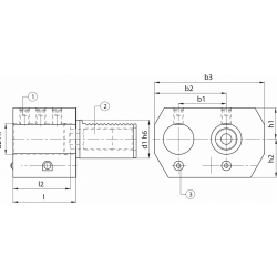 Держатель расточных резцов DOPPIO SINISTRO E8-40X32