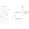 Держатель расточных резцов E2-30-2x25-35