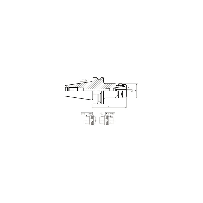 Патрон цанговый BT40-ER11-100 Патрон цанговый BT40-ER11-100