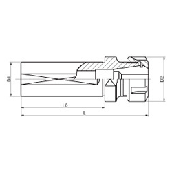 Патрон цанговый SL40-ER25-80