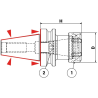 Патрон цанговый BT40 DOUBLE CONTACT H.100 ER16