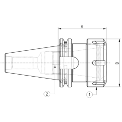 Патрон цанговый ISO30 DIN69871 P/P H.55 ER16