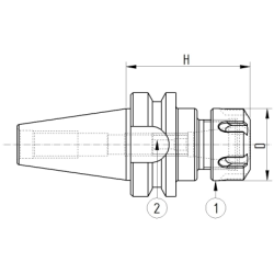 Патрон цанговый ISO30 MAS403BT P/P H.60 ER20 - AD