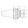 Патрон цанговый ISO50 MAS403BT P/P H130 EOC25