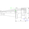 Патрон цанговый ISO40 DIN2080 P/P H70 EOC25