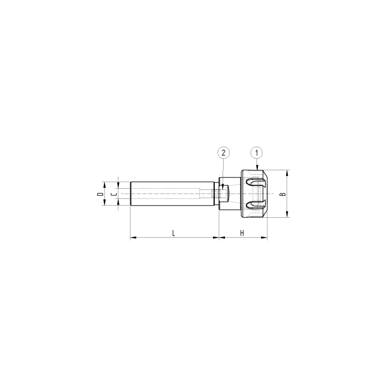 Патрон цанговый CIL.D.12 P/P H100 ER11MINI Патрон цанговый CIL.D.12 P/P H100 ER11MINI