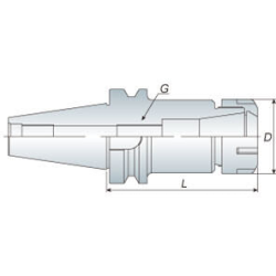 Патрон цанговый 15000r/min BT40-ER32-100