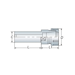 Патрон цанговый C25-ER32-100