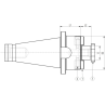 Оправка ISO50 DIN2080 P/F FISSO H45 D22