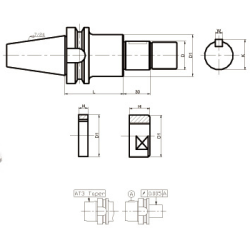 Оправка BT40-SCA40-90