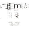 Оправка BT40-SCA40-90