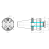 Оправка ISO40 DIN69871 P/F TRA.FR. H60 D40