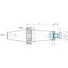 Оправка ISO50 DIN69871 P/F FISSO H250 D16