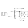Оправка ISO40 DIN2080 P/F UNIV. H52 D.22