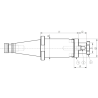 Оправка ISO40 DIN2080 P/F UNIV. H130 D.32