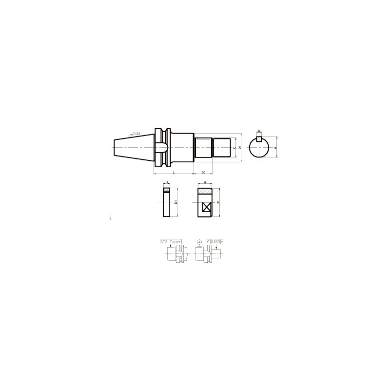 Оправка BT50-SCA27-90