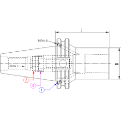 Оправка ISO50 DIN69871 H170 CM1 FRESE