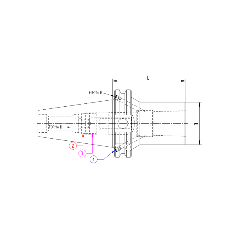 Оправка ISO50 DIN69871 H170 CM1 FRESE