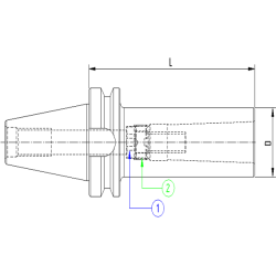 Оправка ISO40 MAS403BT H120 CM1 FRESE