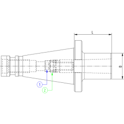 Оправка ISO50 DIN2080 H45 CM1 FRESE