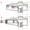 Оправка BT40-MTB2-45