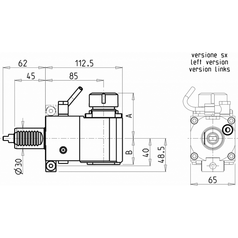 Головка сверлильно фрезерная DUP0081125 (FL30ER25 H85)