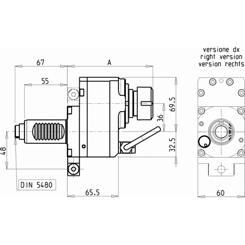 Головка сверлильно фрезерная SAU0100125 (DA30ER25OFF36CH36 ex)