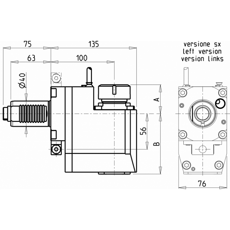 Головка сверлильно фрезерная SAU0151132 (BL40ER32H100CH42 ex) Головка сверлильно фрезерная SAU0151132 (BL40ER32H100CH42 ex)