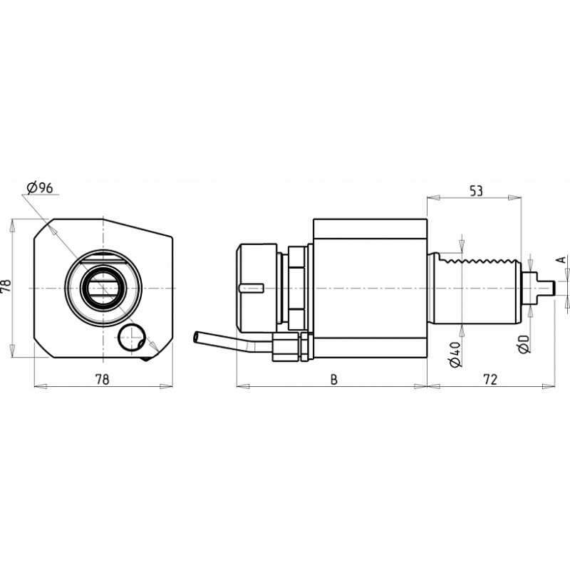 Головка сверлильно фрезерная 142DUP_A32_40A00 (DA40ER32CH41 ex) Головка сверлильно фрезерная 142DUP_A32_40A00 (DA40ER32CH41 ex)