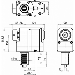 Головка сверлильно фрезерная 151DUP_R40_50A00