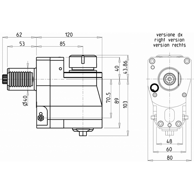 Головка сверлильно фрезерная 201SAU_R32_40D00