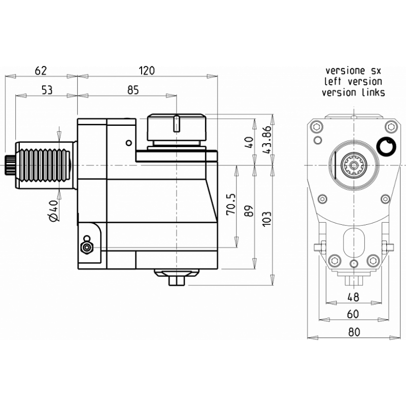 Головка сверлильно фрезерная 201SAU_R32_40D20