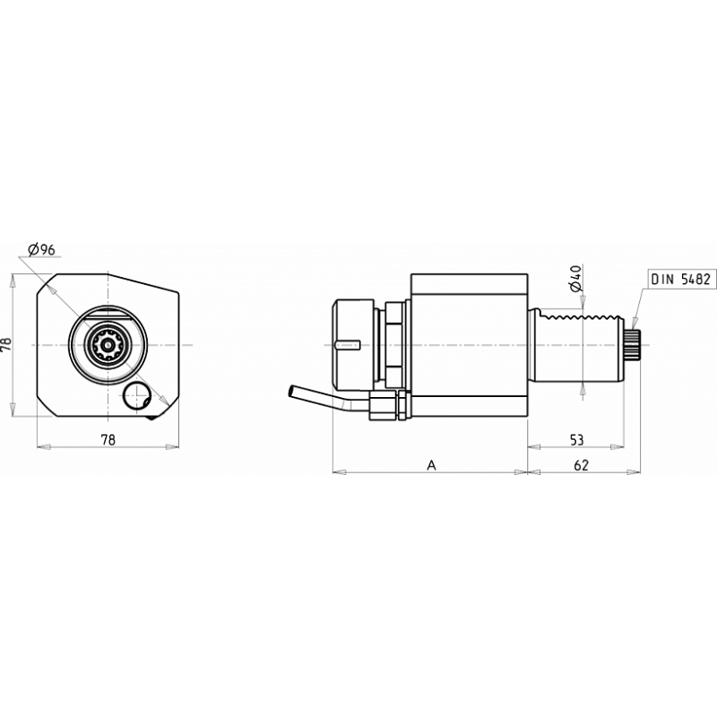 Головка сверлильно фрезерная 202SAU_A32_40D10 Головка сверлильно фрезерная 202SAU_A32_40D10