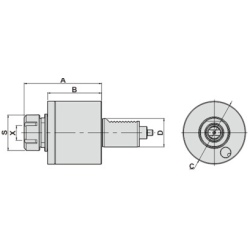 Головка сверлильно-фрезерная CWDA40-1809-ER32