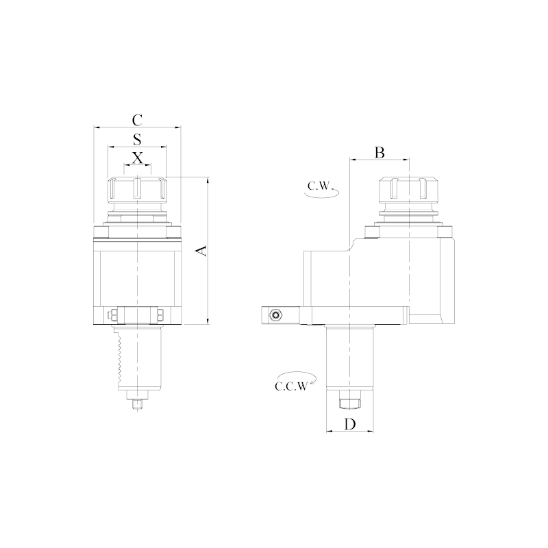 Головка сверлильно-фрезерная DA20-1809-16-29