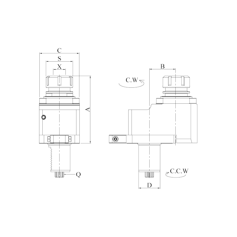 Головка сверлильно-фрезерная DA30-5482-25-29
