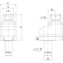 Головка сверлильно-фрезерная DA40-MT32-50