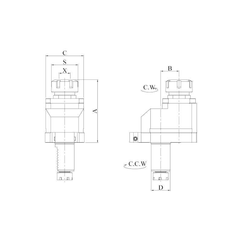 Головка сверлильно-фрезерная DA40-MT32-50 Головка сверлильно-фрезерная DA40-MT32-50
