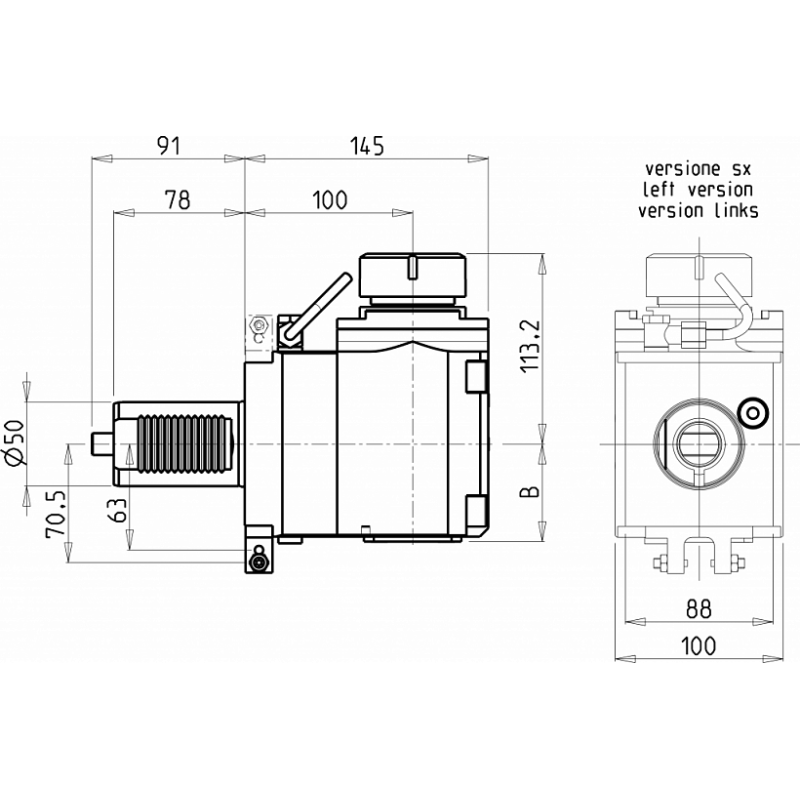 Головка сверлильно фрезерная DUP0201140 (FL50ER40 H100 ex) Головка сверлильно фрезерная DUP0201140 (FL50ER40 H100 ex)