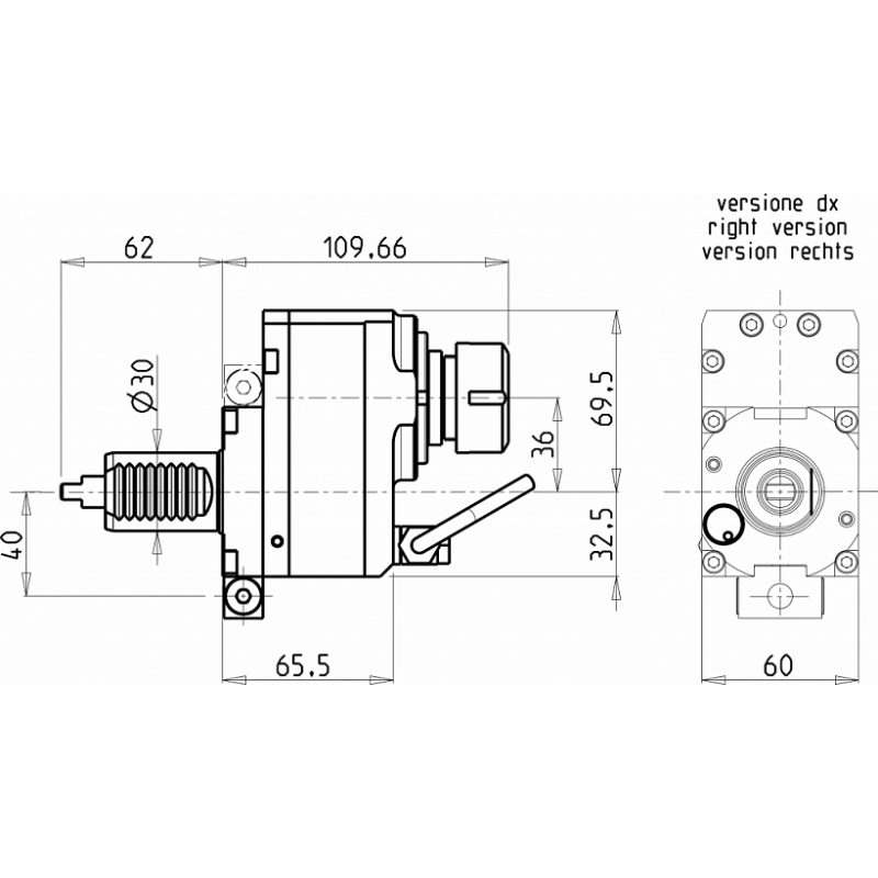 Головка сверлильно фрезерная DUP0270225 (DA30ER25OFF36 Ex)